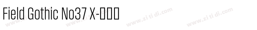 Field Gothic No37 X字体转换